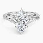 Begonia Vine Diamond Ring (1/4 ct. tw.) Platinum Marquise Engagement Ring