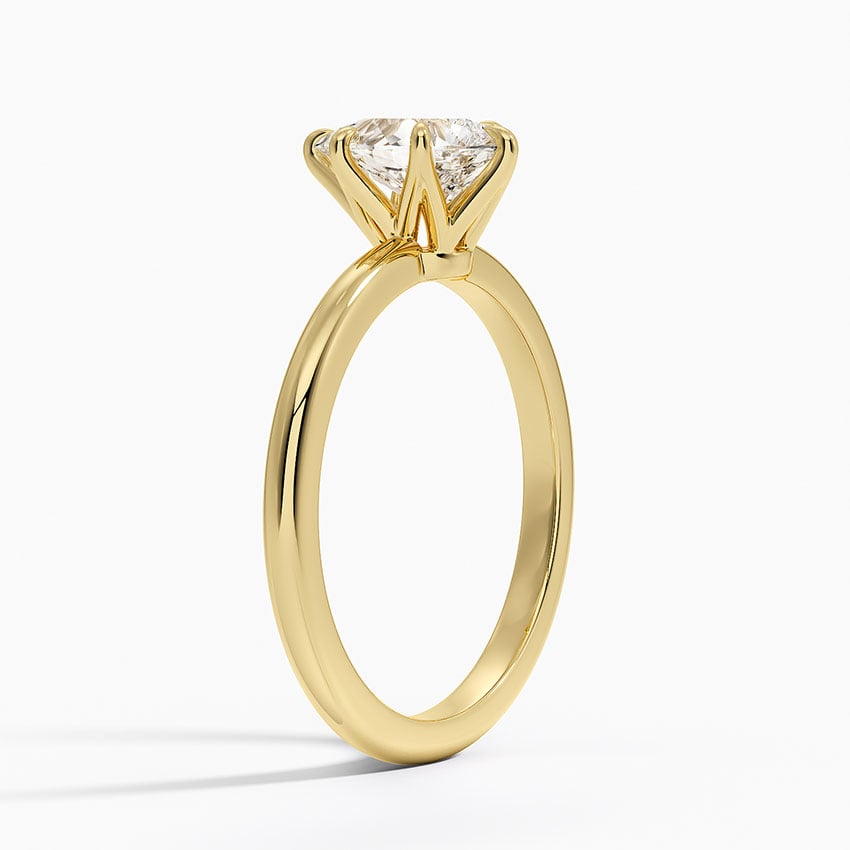 Esme 1.8mm Ring Yellow Gold 18k Princess Engagement Ring