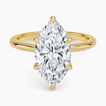 Esme 1.8mm Ring Yellow Gold 18k Marquise Engagement Ring