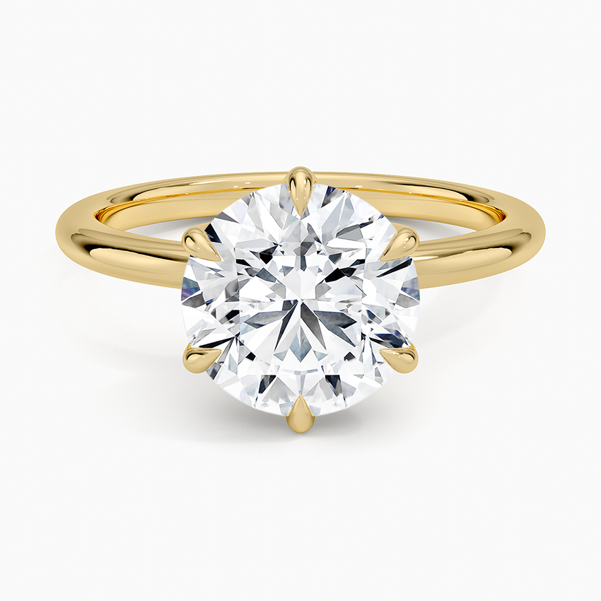 Esme 1.8mm Ring Yellow Gold 18k Round Engagement Ring