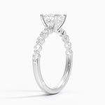 Marseille Half Coverage Diamond Ring (1/4 ct. tw.) Platinum Asscher Engagement Ring
