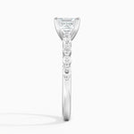 Marseille Half Coverage Diamond Ring (1/4 ct. tw.) Platinum Asscher Engagement Ring