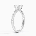 Marseille Half Coverage Diamond Ring (1/4 ct. tw.) Platinum Cushion Engagement Ring