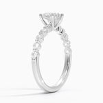 Marseille Half Coverage Diamond Ring (1/4 ct. tw.) Platinum Heart Engagement Ring