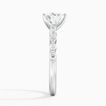 Marseille Half Coverage Diamond Ring (1/4 ct. tw.) Platinum Heart Engagement Ring