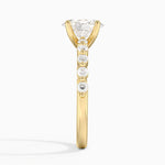 Marseille Half Coverage Diamond Ring (1/4 ct. tw.) Yellow Gold 18k Oval Engagement Ring
