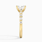 Marseille Half Coverage Diamond Ring (1/4 ct. tw.) Yellow Gold 18k Radiant Engagement Ring