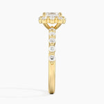 Marseille Halo Diamond Ring (1/2 ct. tw.) Yellow Gold 18k Asscher Engagement Ring