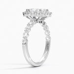 Marseille Halo Diamond Ring (1/2 ct. tw.) Platinum Marquise Engagement Ring