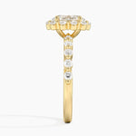 Marseille Halo Diamond Ring (1/2 ct. tw.) Yellow Gold 18k Oval Engagement Ring