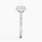 Marseille Halo Diamond Ring (1/2 ct. tw.) Platinum Princess Engagement Ring