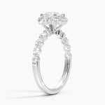 Marseille Halo Diamond Ring (1/2 ct. tw.) Platinum Round Engagement Ring