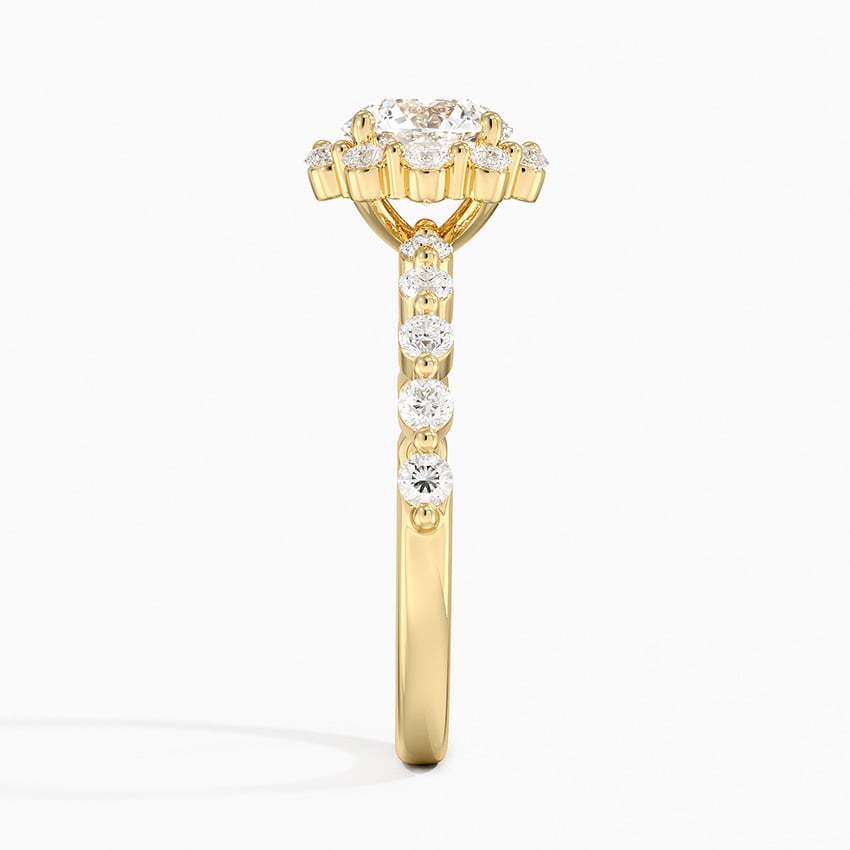 Marseille Halo Diamond Ring (1/2 ct. tw.) Yellow Gold 18k Round Engagement Ring