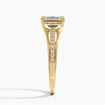 Tressa Split Shank Diamond Ring Yellow Gold 18k Emerald Engagement Ring