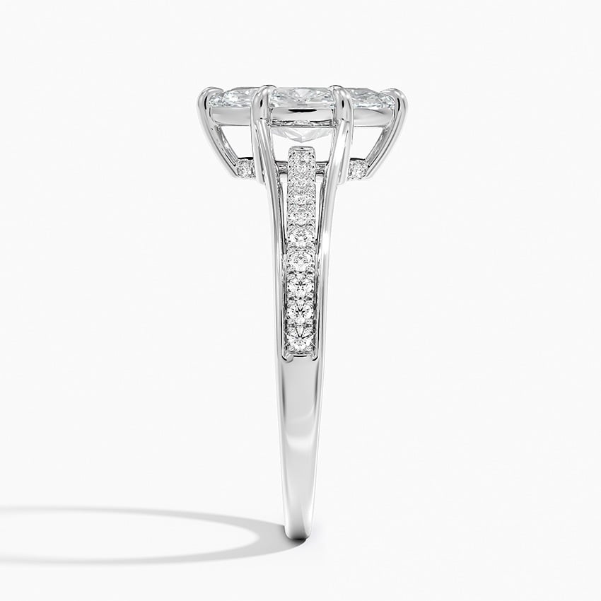 Tressa Split Shank Diamond Ring Platinum Marquise Engagement Ring