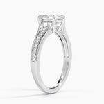 Tressa Split Shank Diamond Ring Platinum Pear Engagement Ring