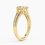 Tressa Split Shank Diamond Ring Yellow Gold 18k Pear Engagement Ring