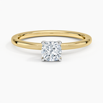 Platinum Adorned Mixed Metal Diamond Ring Platinum Cushion Engagement Ring