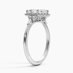 Nadia Halo Diamond Ring (1/4 ct. tw.) Platinum Marquise Engagement Ring
