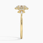 Nadia Halo Diamond Ring (1/4 ct. tw.) Yellow Gold 18k Oval Engagement Ring