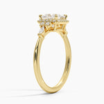 Nadia Halo Diamond Ring (1/4 ct. tw.) Yellow Gold 18k Princess Engagement Ring