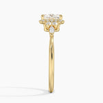 Nadia Halo Diamond Ring (1/4 ct. tw.) Yellow Gold 18k Princess Engagement Ring