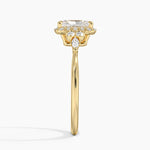 Nadia Halo Diamond Ring (1/4 ct. tw.) Yellow Gold 18k Radiant Engagement Ring