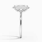 Vienna Halo Diamond Ring Platinum Marquise Engagement Ring