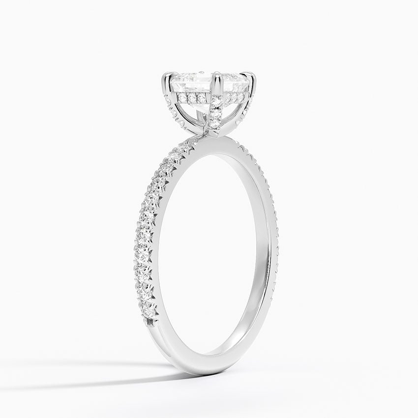 Sonora Perfect Fit Diamond Ring (1/3 ct. tw.) Platinum Asscher Engagement Ring