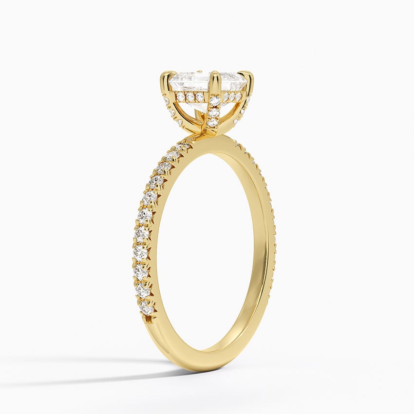 Sonora Perfect Fit Diamond Ring (1/3 ct. tw.) Yellow Gold 18k Asscher Engagement Ring
