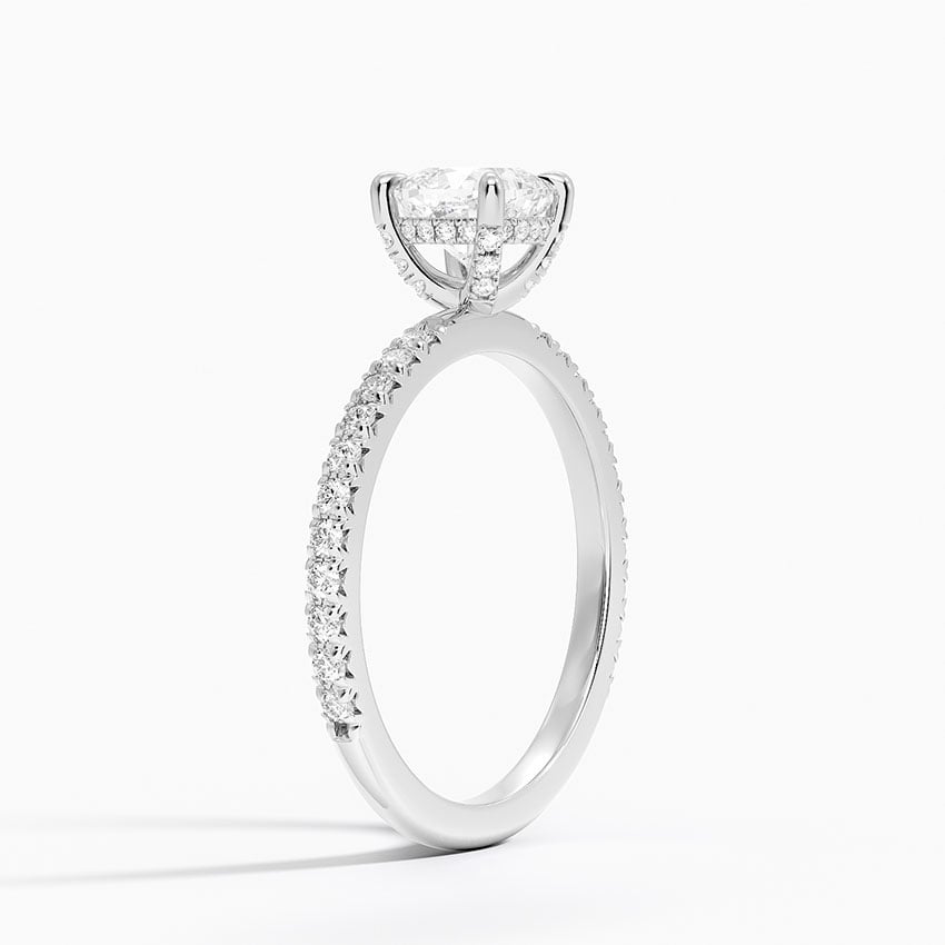 Sonora Perfect Fit Diamond Ring (1/3 ct. tw.) Platinum Cushion Engagement Ring