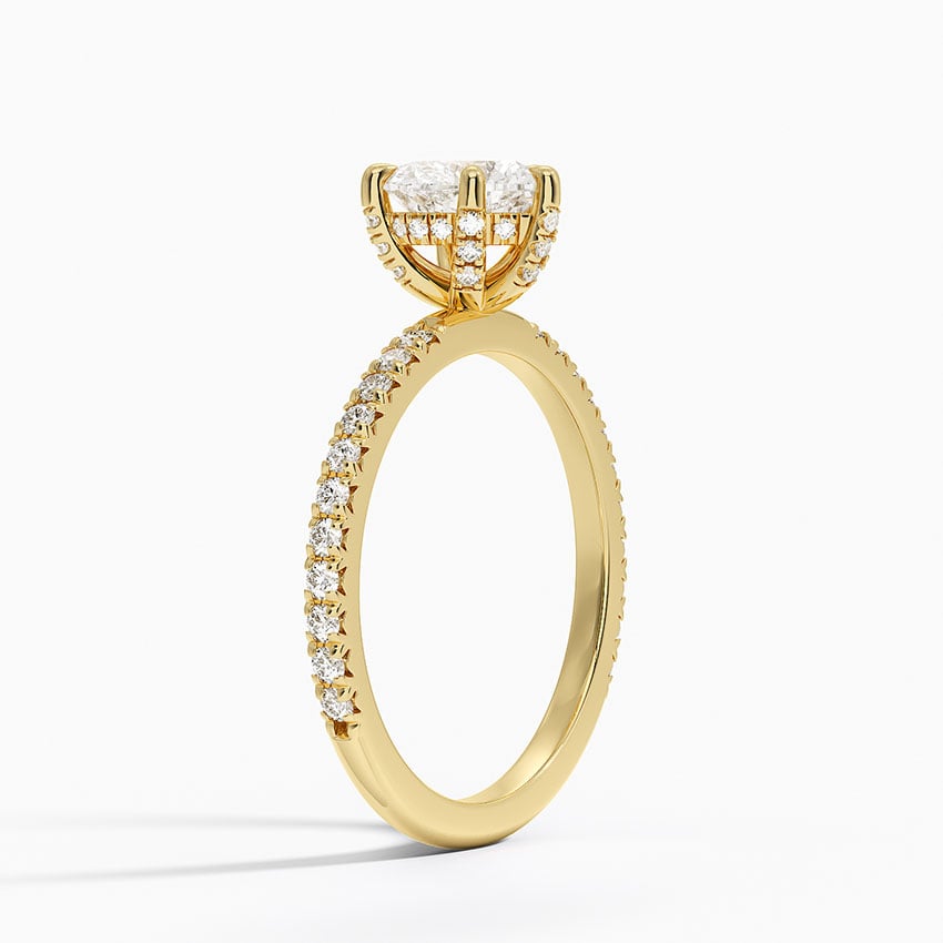 Sonora Perfect Fit Diamond Ring (1/3 ct. tw.) Yellow Gold 18k Heart Engagement Ring