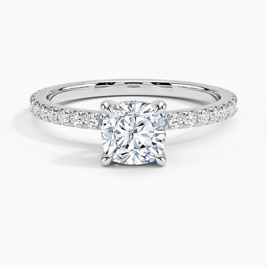 Sonora Perfect Fit Diamond Ring (1/3 ct. tw.) Platinum Cushion Engagement Ring
