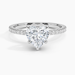 Sonora Perfect Fit Diamond Ring (1/3 ct. tw.) Platinum Heart Engagement Ring