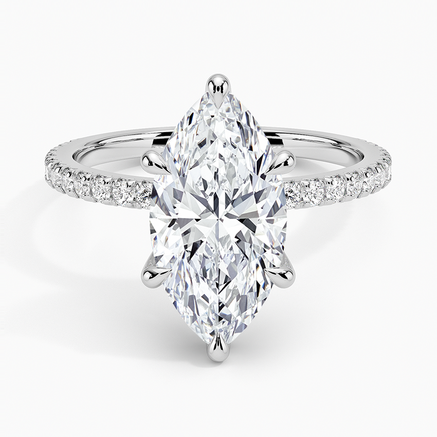 Sonora Perfect Fit Diamond Ring (1/3 ct. tw.) Platinum Marquise Engagement Ring