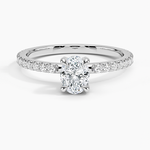 Sonora Perfect Fit Diamond Ring (1/3 ct. tw.) Platinum Oval Engagement Ring