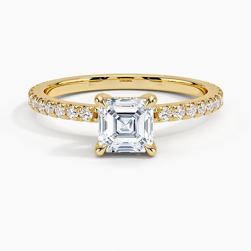 Sonora Perfect Fit Diamond Ring (1/3 ct. tw.) Yellow Gold 18k Asscher Engagement Ring