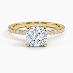 Sonora Perfect Fit Diamond Ring (1/3 ct. tw.) Yellow Gold 18k Cushion Engagement Ring