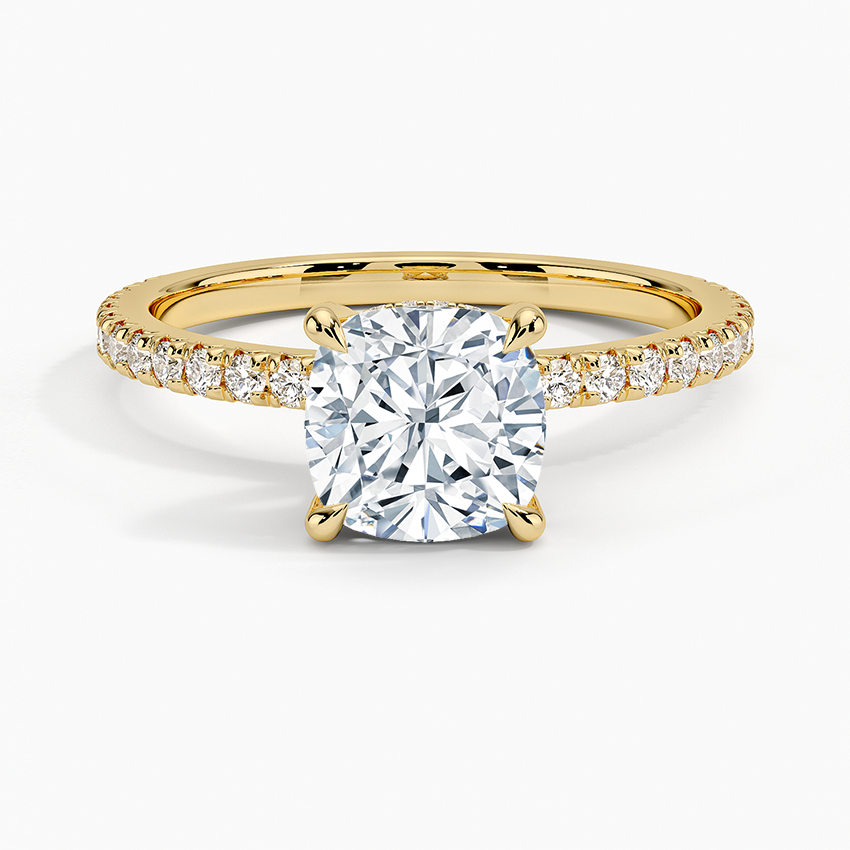 Sonora Perfect Fit Diamond Ring (1/3 ct. tw.) Yellow Gold 18k Cushion Engagement Ring