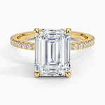 Sonora Perfect Fit Diamond Ring (1/3 ct. tw.) Yellow Gold 18k Emerald Engagement Ring