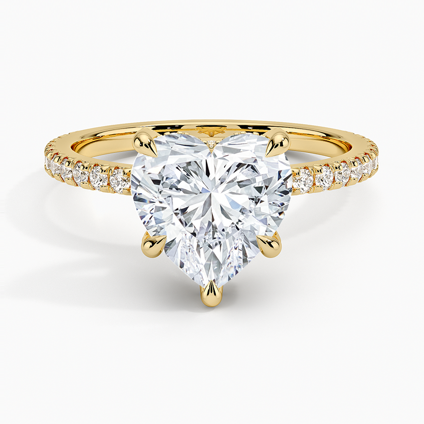 Sonora Perfect Fit Diamond Ring (1/3 ct. tw.) Yellow Gold 18k Heart Engagement Ring