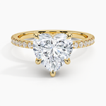Sonora Perfect Fit Diamond Ring (1/3 ct. tw.) Yellow Gold 18k Heart Engagement Ring