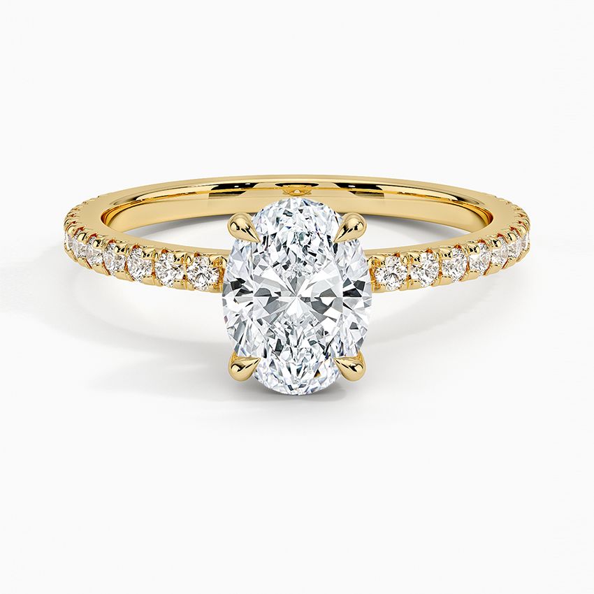Sonora Perfect Fit Diamond Ring (1/3 ct. tw.) Yellow Gold 18k Oval Engagement Ring