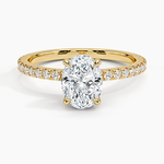 Sonora Perfect Fit Diamond Ring (1/3 ct. tw.) Yellow Gold 18k Oval Engagement Ring