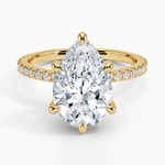 Sonora Perfect Fit Diamond Ring (1/3 ct. tw.) Yellow Gold 18k Pear Engagement Ring