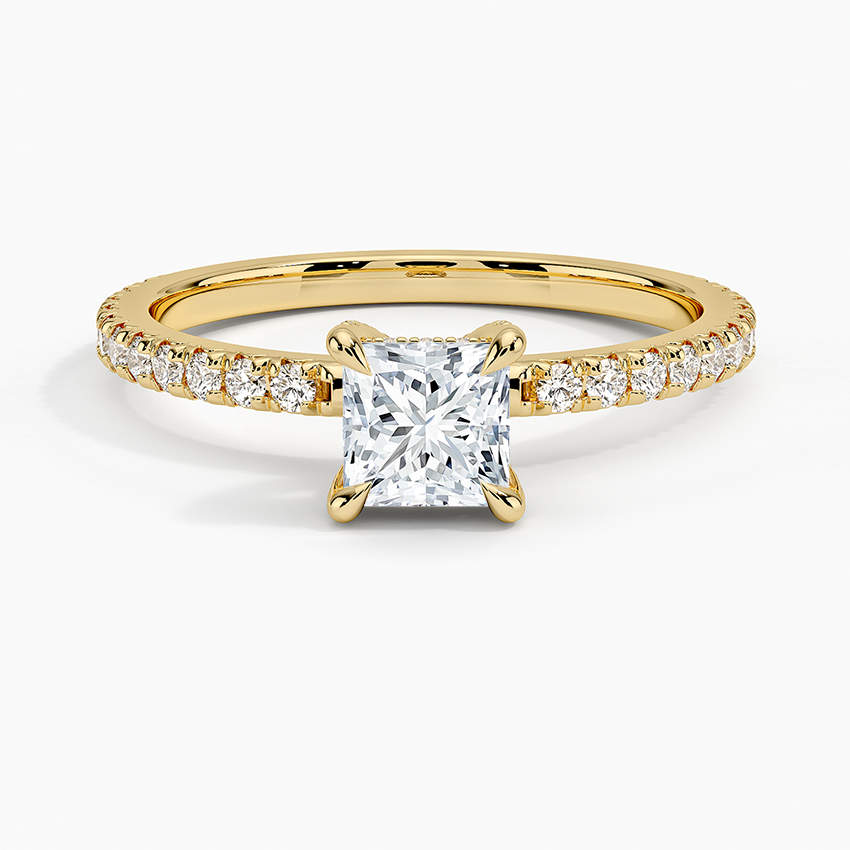 Sonora Perfect Fit Diamond Ring (1/3 ct. tw.) Yellow Gold 18k Princess Engagement Ring