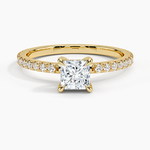 Sonora Perfect Fit Diamond Ring (1/3 ct. tw.) Yellow Gold 18k Princess Engagement Ring