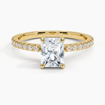 Sonora Perfect Fit Diamond Ring (1/3 ct. tw.) Yellow Gold 18k Radiant Engagement Ring