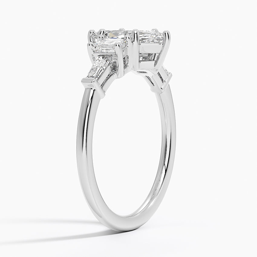 Cleo Five Stone Diamond Ring Platinum Marquise Engagement Ring
