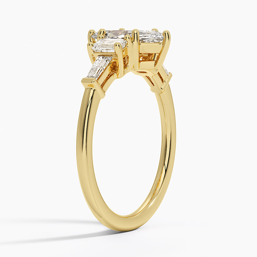 Cleo Five Stone Diamond Ring Yellow Gold 18k Marquise Engagement Ring